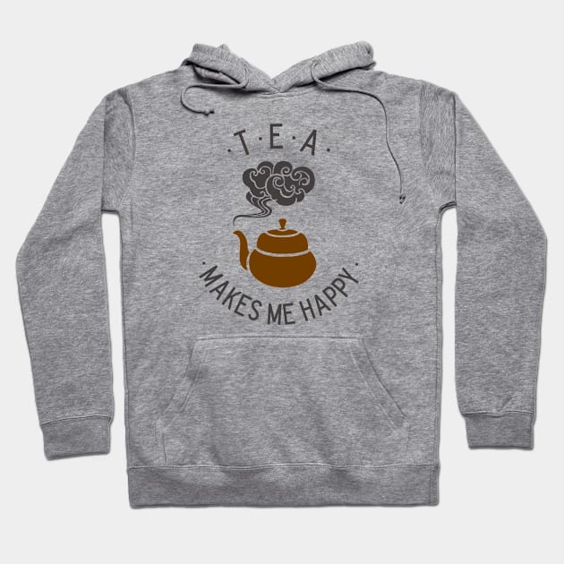 Tea makes me Happy Hoodie by Octeapus